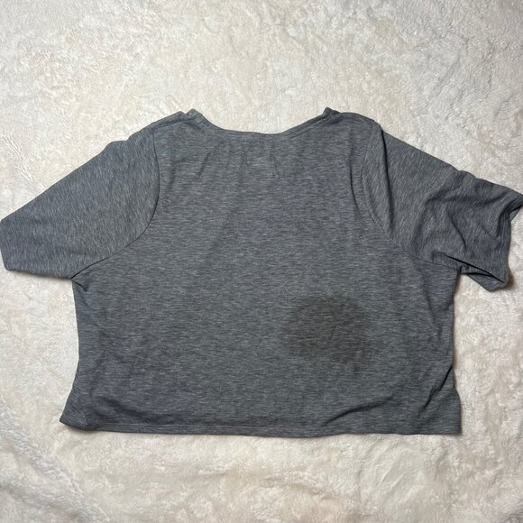 The North Face Gray Crop Performance Tee – Women's XXL with tag - Picture 7 of 9